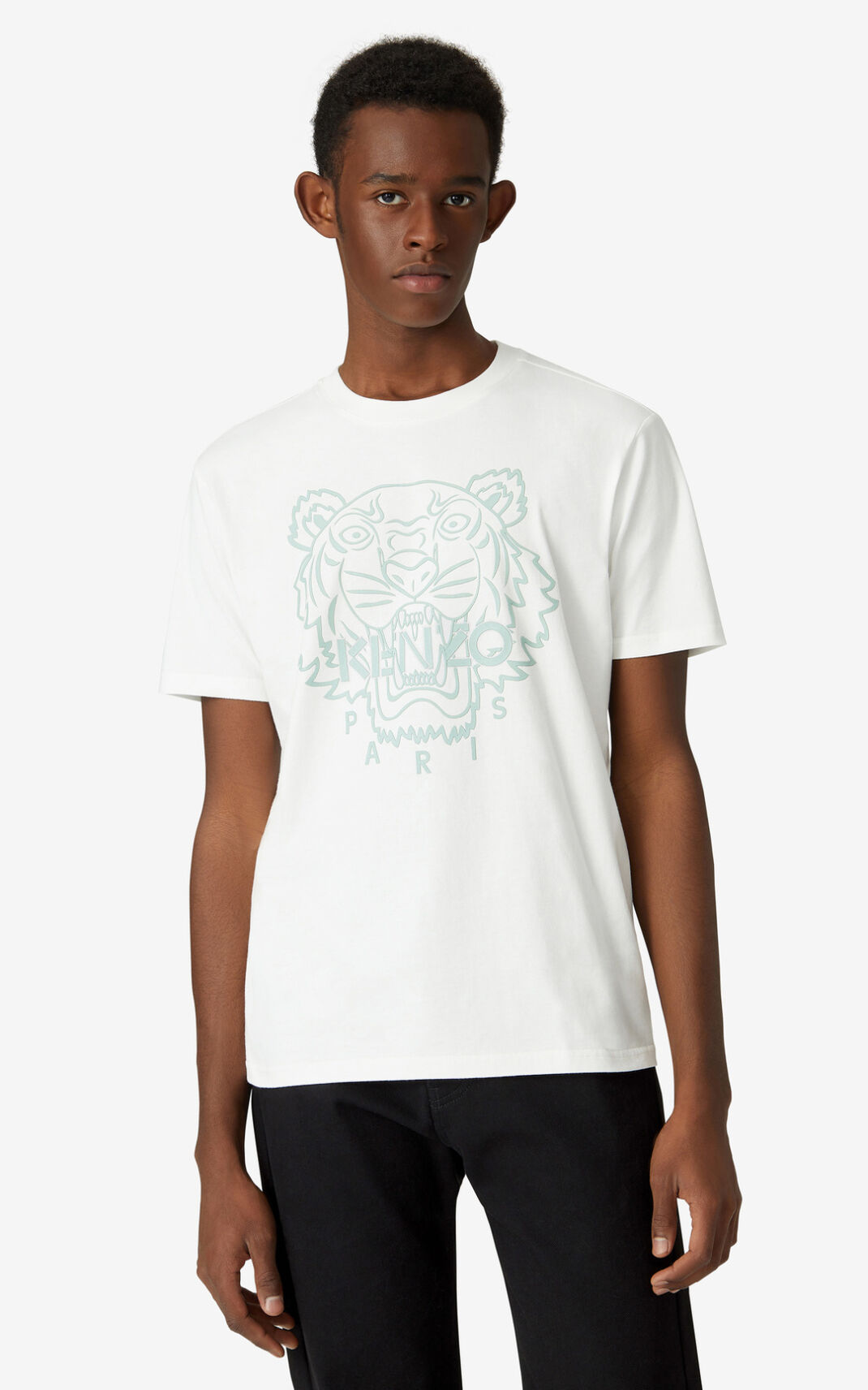 Camisetas Kenzo Tiger Hombre Blancas GIN846951